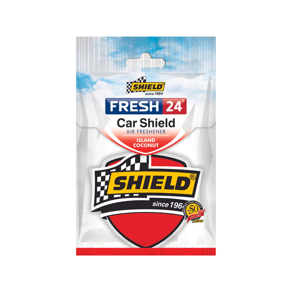 [PRD-AIR-025-SNG-SHD] SHIELD FRESH 24 SHIELD LOGO PAPER CAR FRESHENER