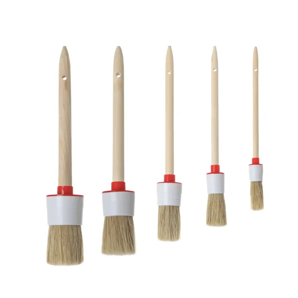 [PRD-BRU-002-SNG-AUT] AUTOGLYM DETAILING BRUSH SET OF 5 (BOAR HAIR BRISTLE)
