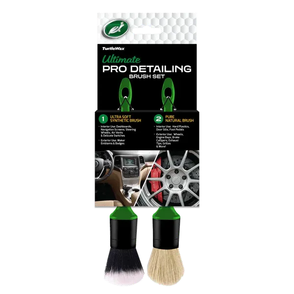 [PRD-BRU-003-SNG-TWT] TURTLE WAX ULTIMATE PRO DETAILING BRUSH SET (2 PCS)