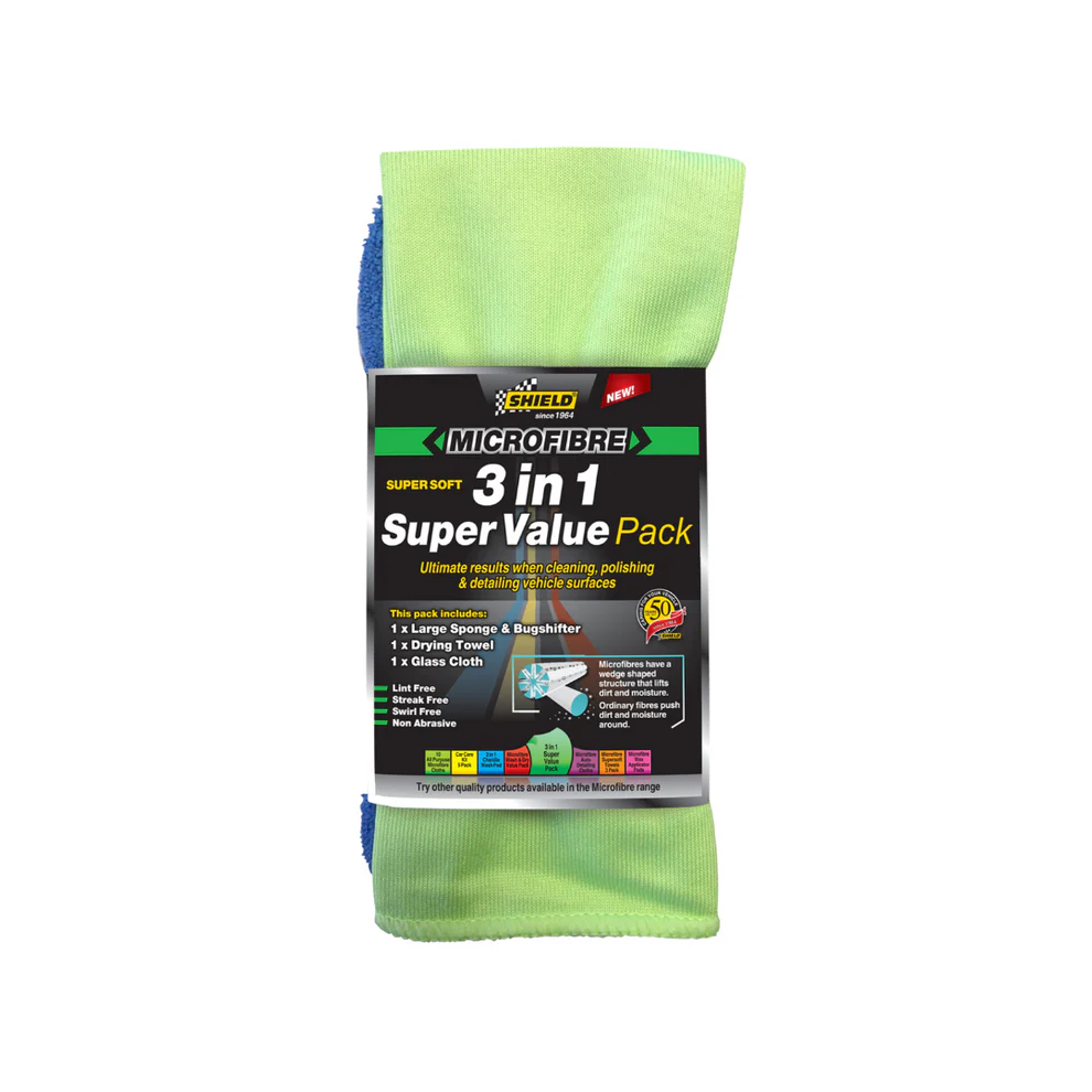 [PRD-KTS-013-SNG-SHD] SHIELD MICROFIBRE 3 IN 1 SUPER VALUE PACK