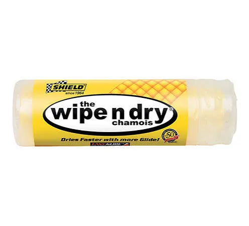[PRD-TOW-003-SNG-SHD] SHIELD WIPE AND DRY CHAMOIS